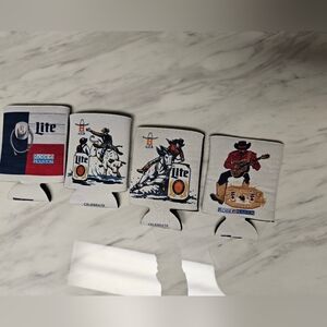 Miller Lite Houston Rodeo Koozies Set